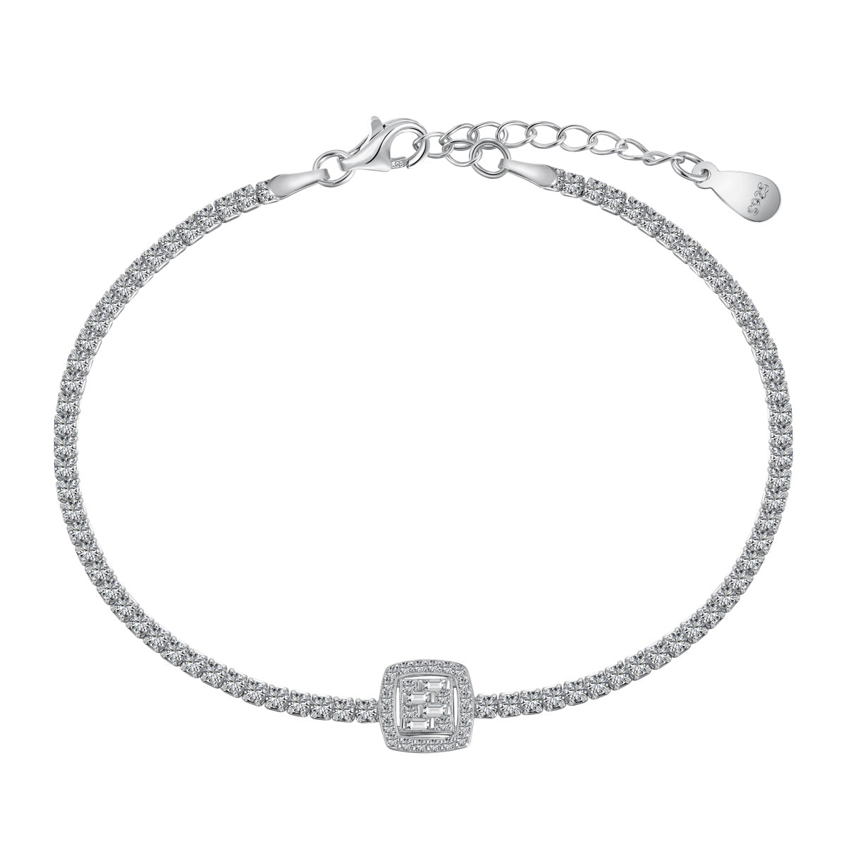 [ECHO ]Luxurious Dazzling Square Shape Banquet Bracelet