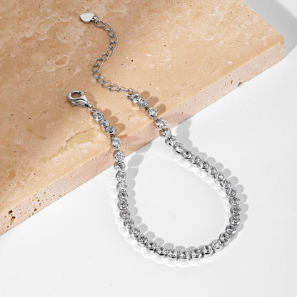 [ECHO ]Dazzling Sparkling Round Cut Daily Bracelet