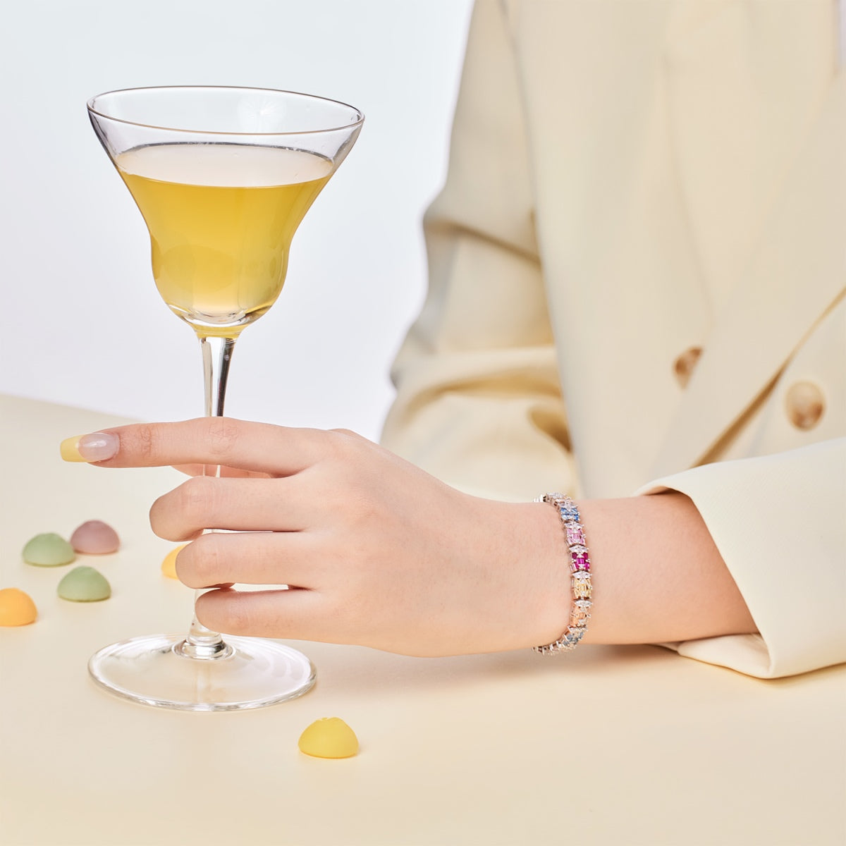 [ECHO ]Delicate Colorful Multi Cut Party Bracelet