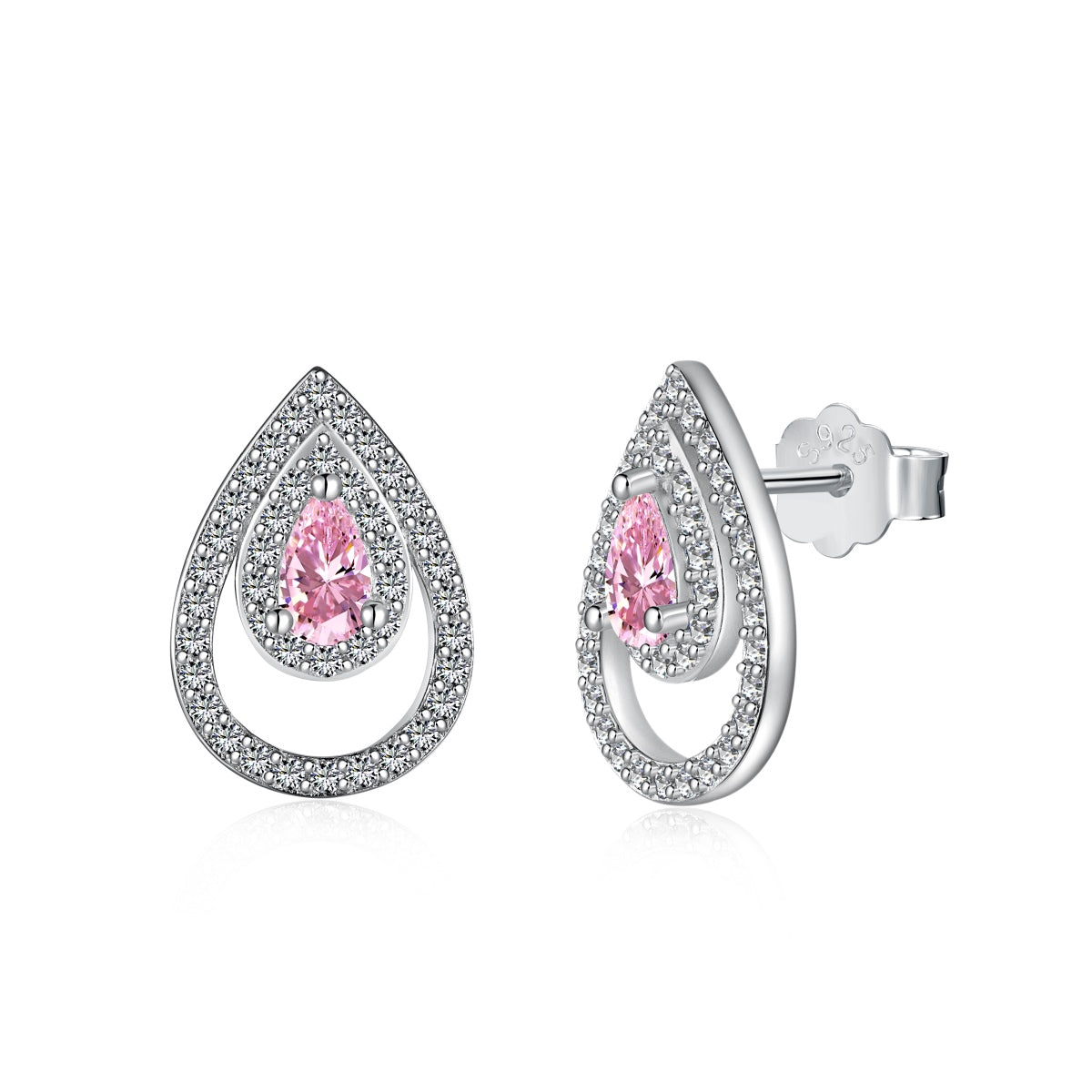 [ECHO ]Sparkling Delicate Water Drop Shape Daily Earrings