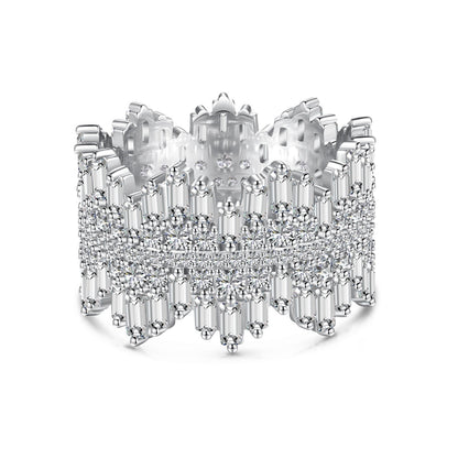[ECHO ]Luxurious Colorful Radiant Cut Daily Ring