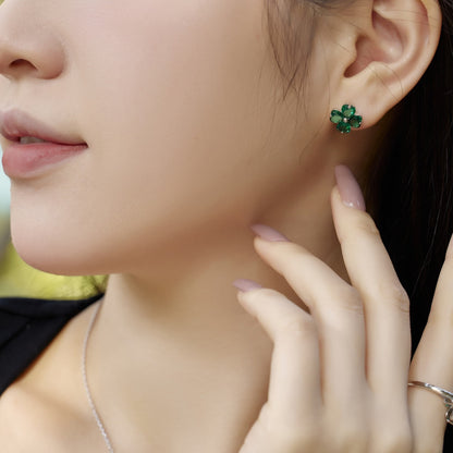 [ECHO ]Four-Leaf Clover Ball Earrings