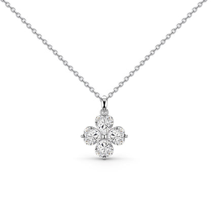 [ECHO ]Heart-Shaped Four-Leaf Clover Bead Necklace