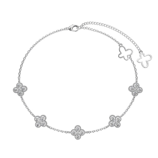 [ECHO ]Four-Leaf Clover Hollow Butterfly Bracelet