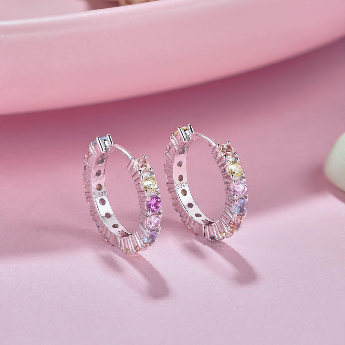 [ECHO ]Radiant Colorful Round Cut Earrings