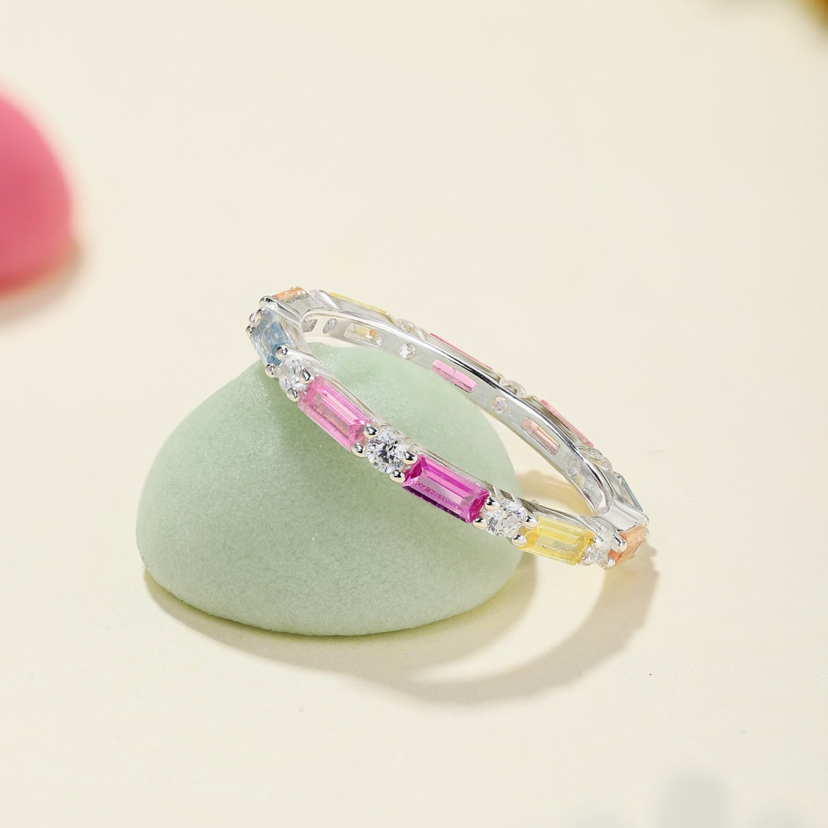 [ECHO ]Lively In Shades Elegant Radiant Cut Daily Ring