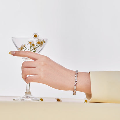 [ECHO ]Dazzling Radiant Multi Cut Daily Bracelet