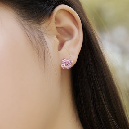 [ECHO ]Four-Leaf Clover Ball Earrings