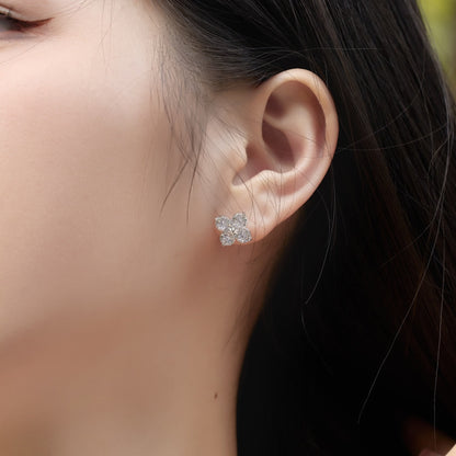 [ECHO ]Four-Leaf Clover Eight-Pointed Star Earrings