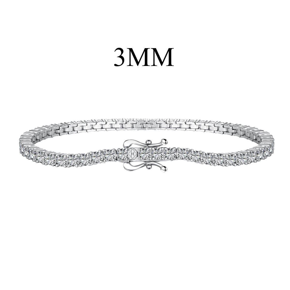 [ECHO ]Dainty Charming Round Cut Tennis Bracelet