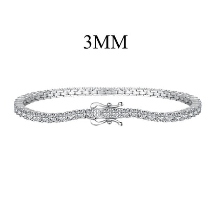 [ECHO ]Dainty Charming Round Cut Tennis Bracelet