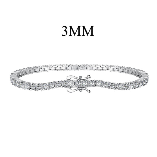 [ECHO ]Dainty Charming Round Cut Tennis Bracelet