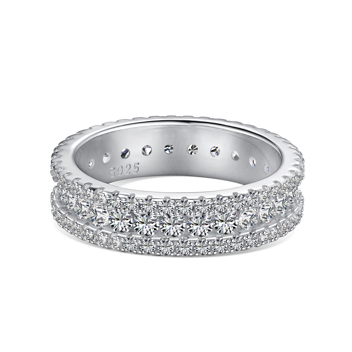 [ECHO ]Delicate Colorful Round Cut Daily Ring