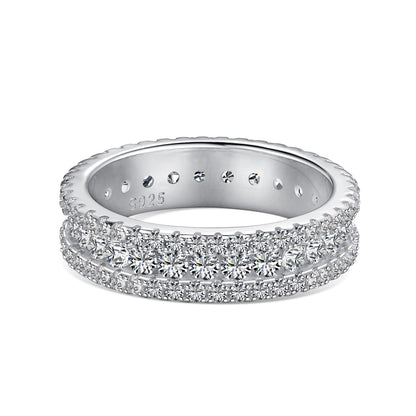 [ECHO ]Delicate Colorful Round Cut Daily Ring