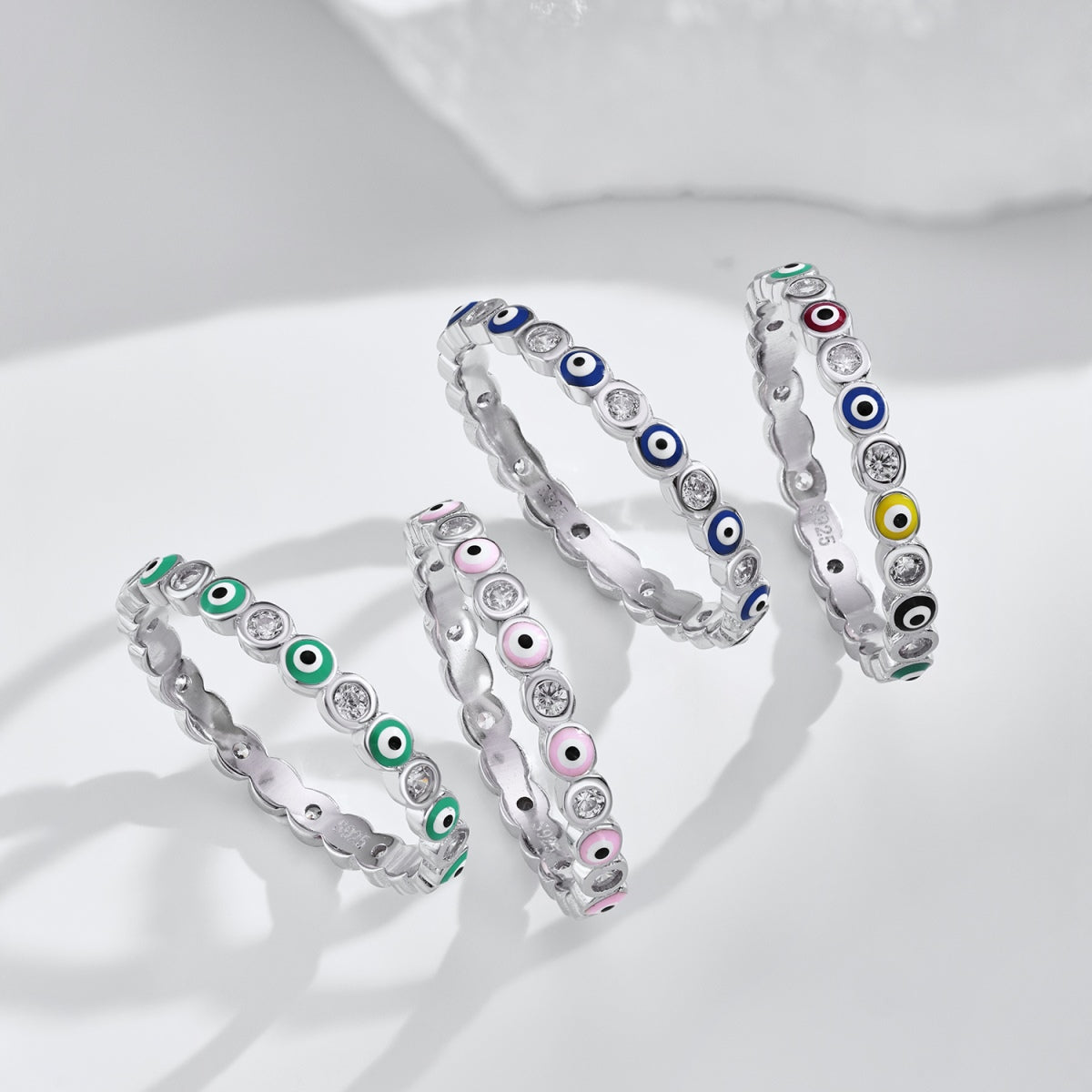 [ECHO ]Sparkling Vibrant Round Shape Daily Ring