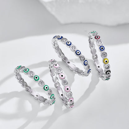 [ECHO ]Sparkling Vibrant Round Shape Daily Ring
