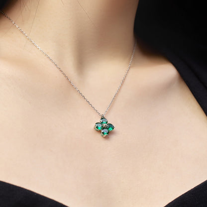 [ECHO ]Four-Leaf Clover And Eight-Pointed Star Necklace