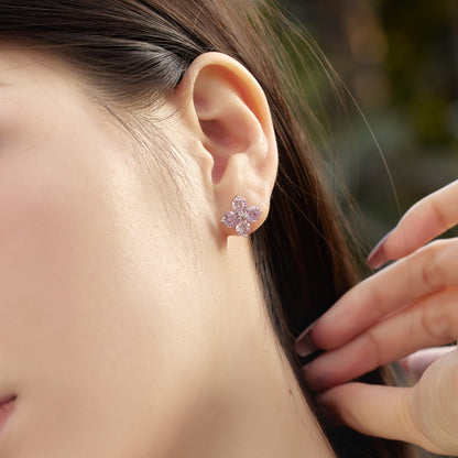 [ECHO ]Four-Leaf Clover Eight-Pointed Star Earrings