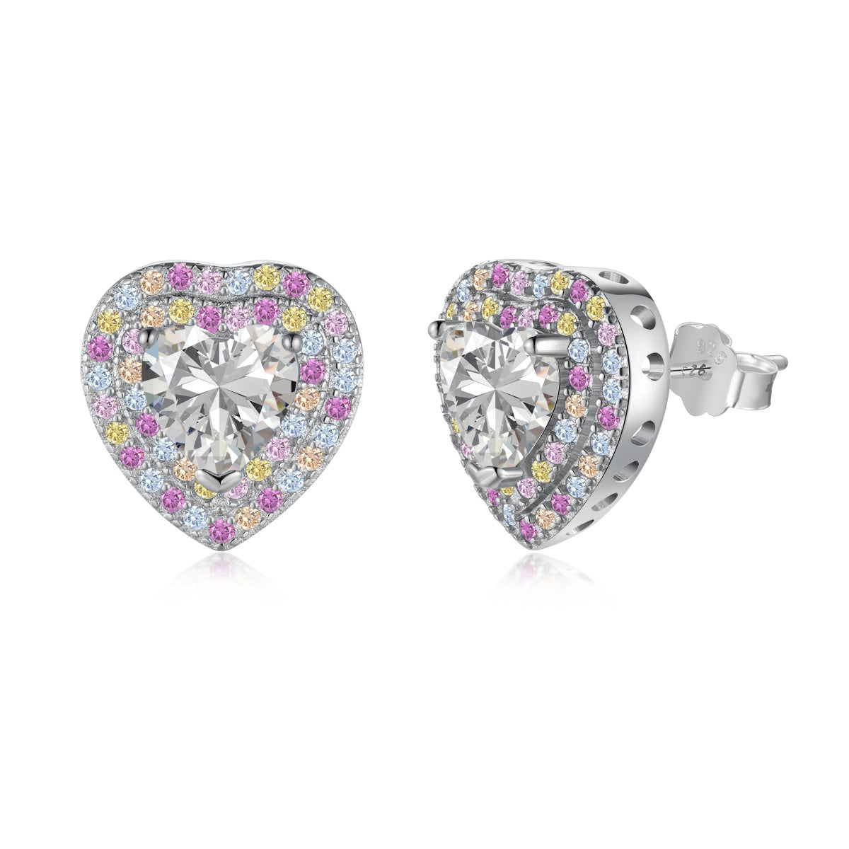 [ECHO ]Dazzling Heart Shape Lover Earrings