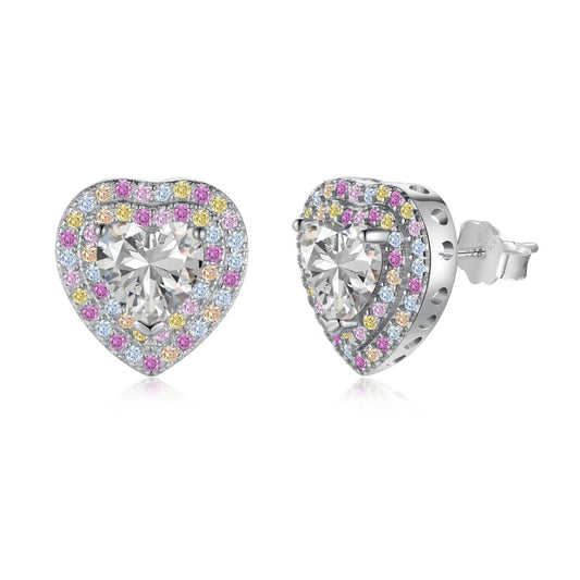 [ECHO ]Dazzling Heart Shape Lover Earrings