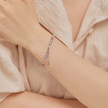 [ECHO ]Delicate Colorful Emerald Cut Party Bracelet