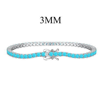 [ECHO ]Dainty Charming Round Cut Tennis Bracelet