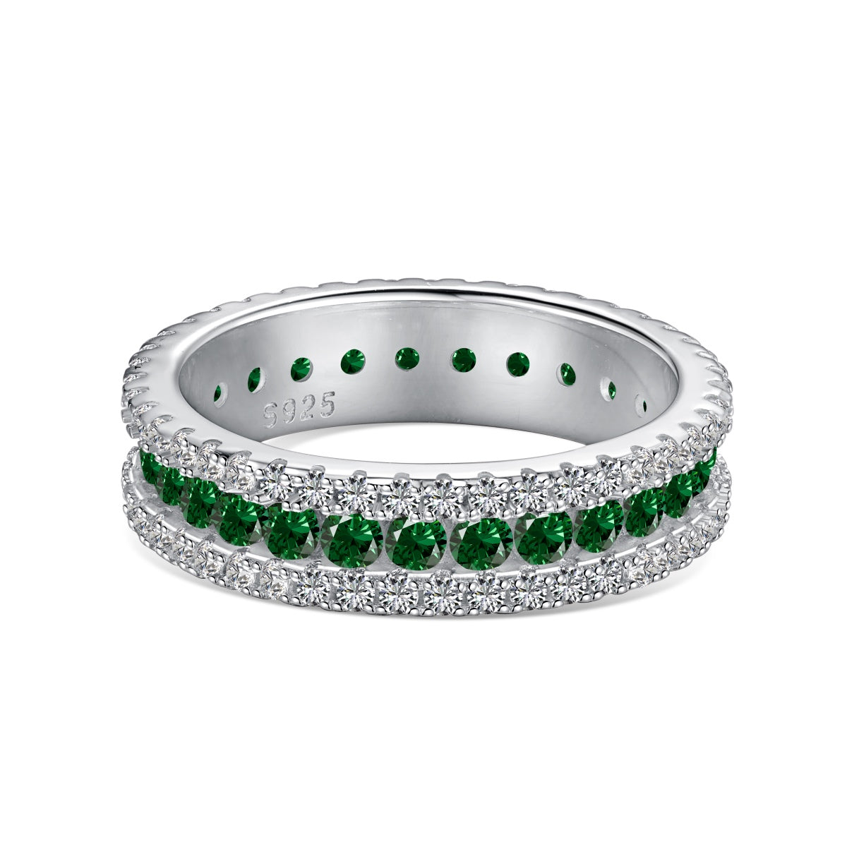 [ECHO ]Delicate Colorful Round Cut Daily Ring