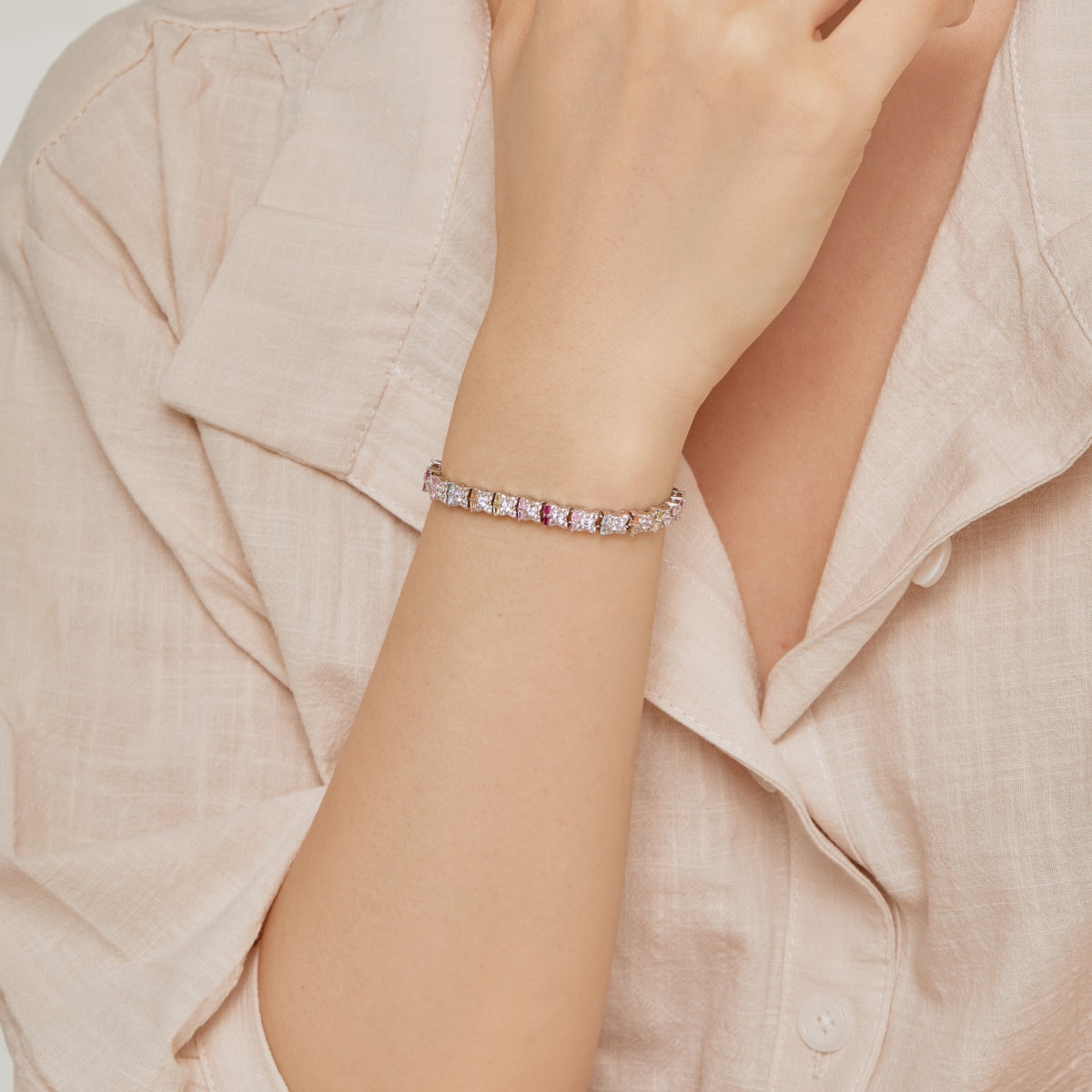 [ECHO ]Unique Colorful Flower Shape Daily Bracelet