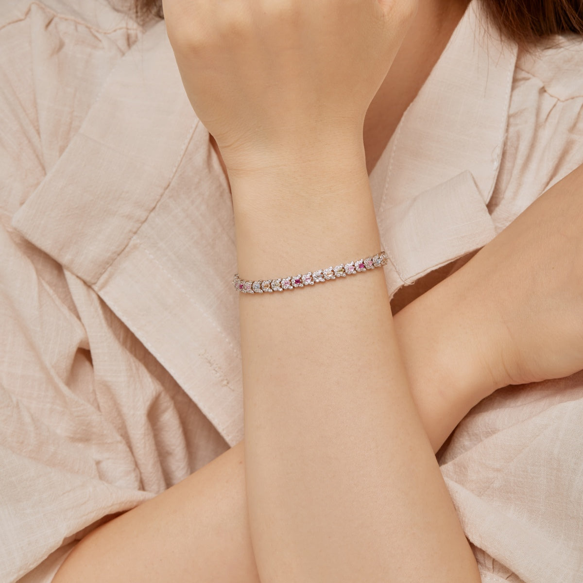 [ECHO ]Delicate Colorful Multi Cut Daily Bracelet