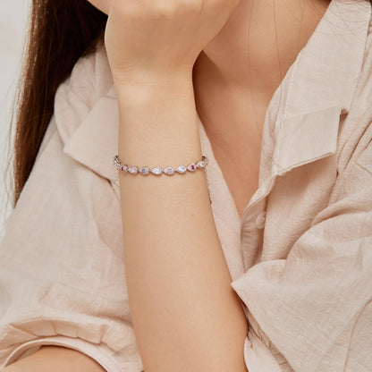 [ECHO ]0.25 Carat Radiant Water Drop Shape Daily Bracelet