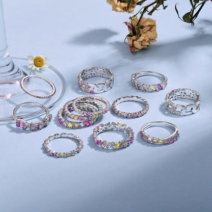 [ECHO ]Dainty Ebullient Round Cut Daily Ring