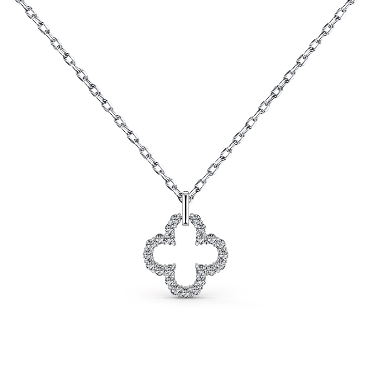 [ECHO ]Four-Leaf Clover Hollow Design Exquisite Necklace