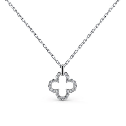[ECHO ]Four-Leaf Clover Hollow Design Exquisite Necklace