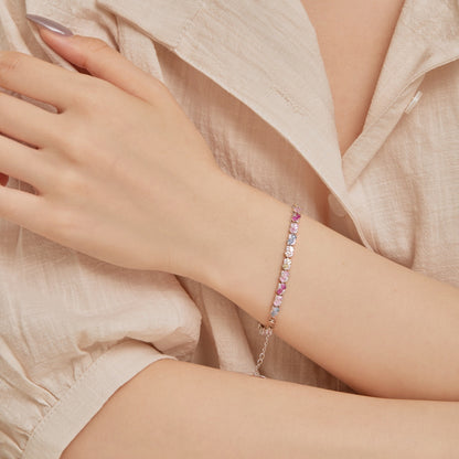 [ECHO ]Ornate Colorful Flower Shape Party Bracelet
