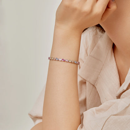 [ECHO ]Ornate Colorful Flower Shape Party Bracelet