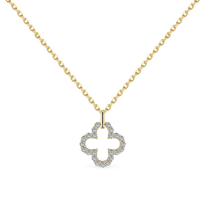 [ECHO ]Four-Leaf Clover Hollow Design Exquisite Necklace