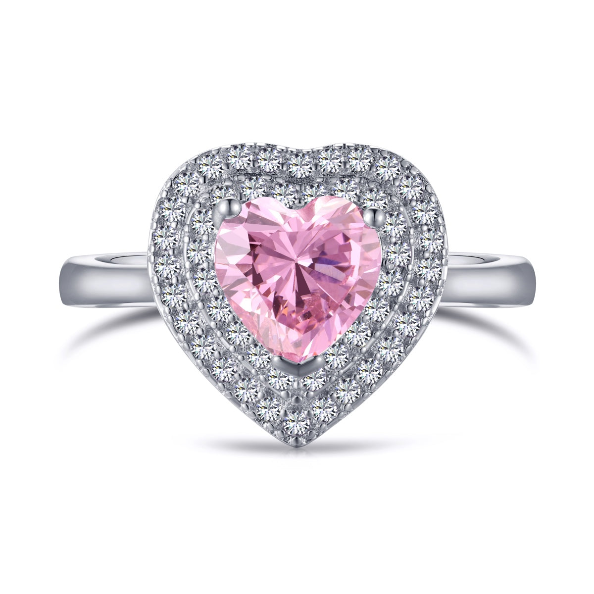 [ECHO ]Delicate Ebullient Heart Shape Wedding Ring