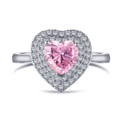 [ECHO ]Delicate Ebullient Heart Shape Wedding Ring