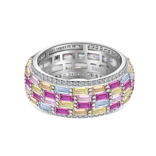 [ECHO ]Radiant Colorful Radiant Cut Daily Ring