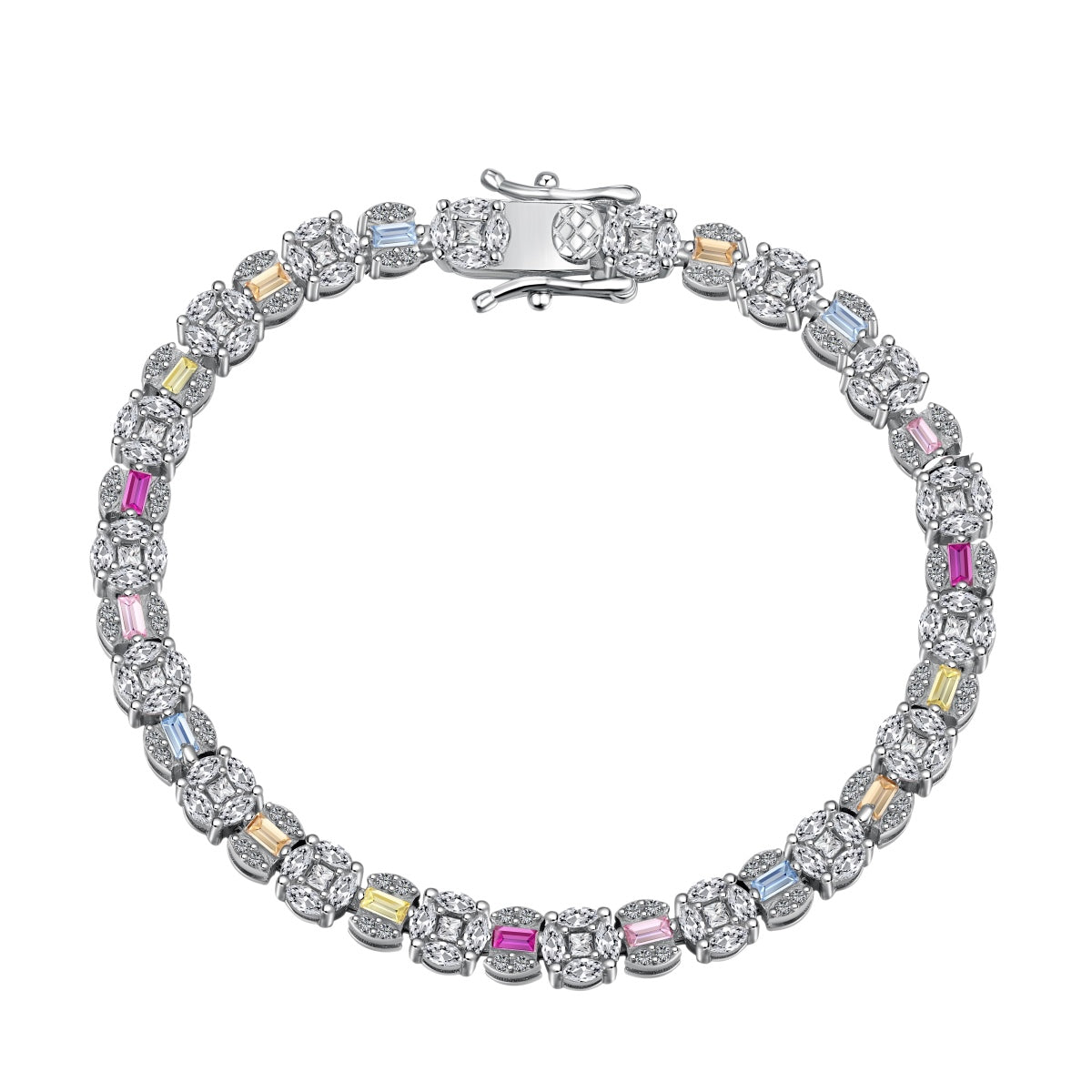 [ECHO ]Dazzling Radiant Multi Cut Daily Bracelet