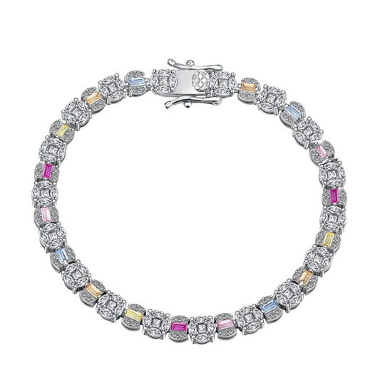 [ECHO ]Dazzling Radiant Multi Cut Daily Bracelet