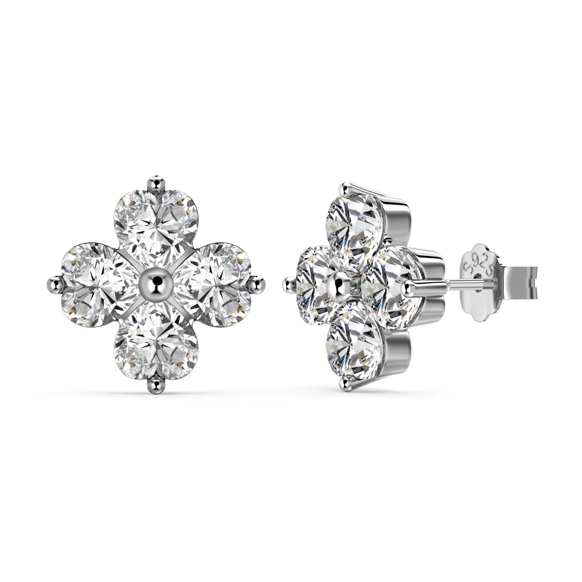 [ECHO ]Four-Leaf Clover Ball Earrings