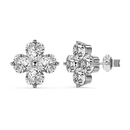 [ECHO ]Four-Leaf Clover Ball Earrings