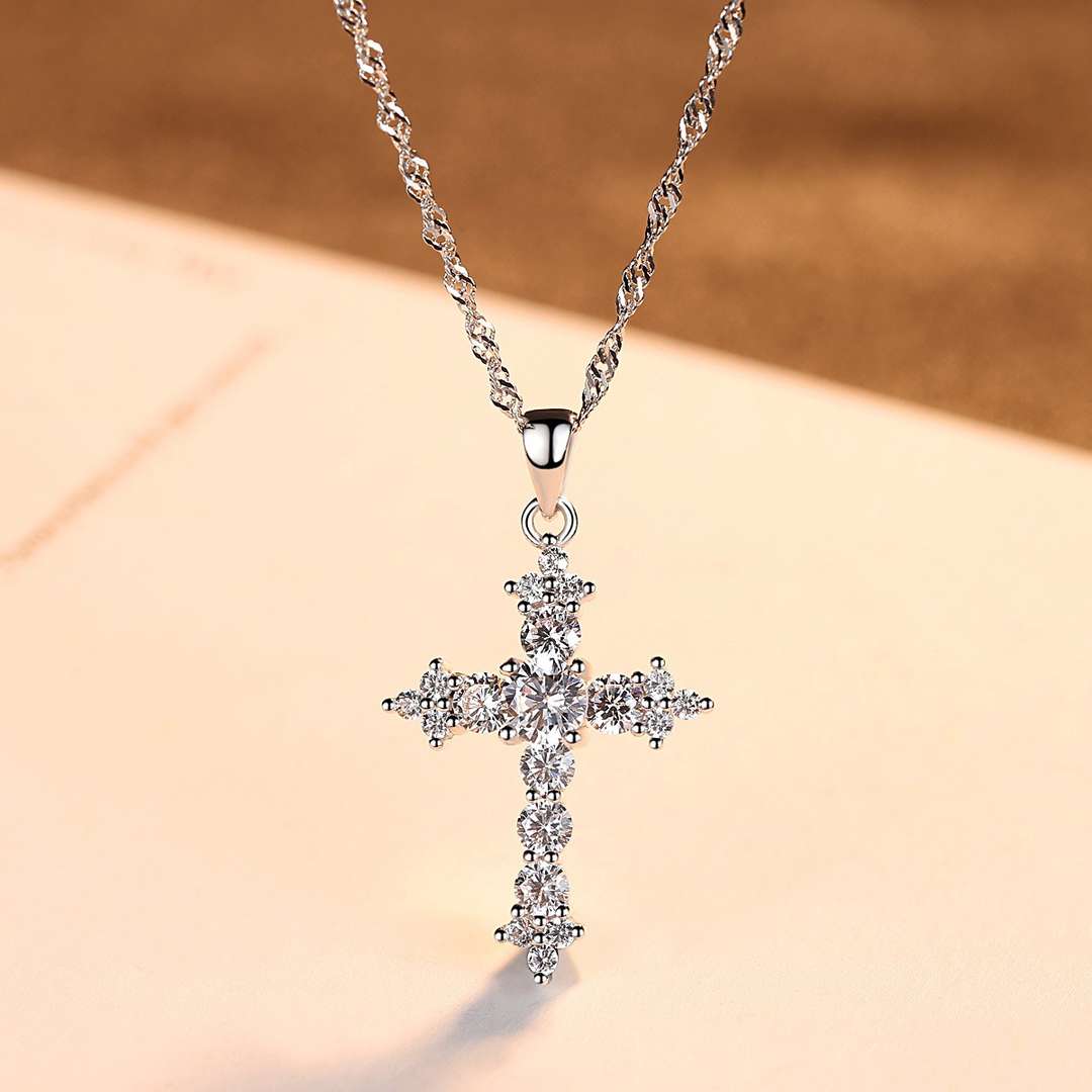 [ECHO ]Delicate Cross Shape Necklace
