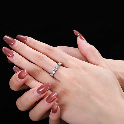 [ECHO ]Eternity Round Cut Tennis Ring