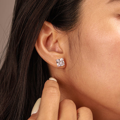 [ECHO ]Ornate Square Shape Earrings