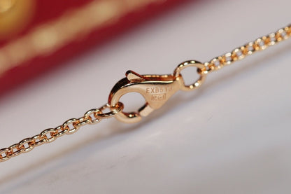 [ECHO ]LOVE NECKLACE PINK GOLD AND SILVER
