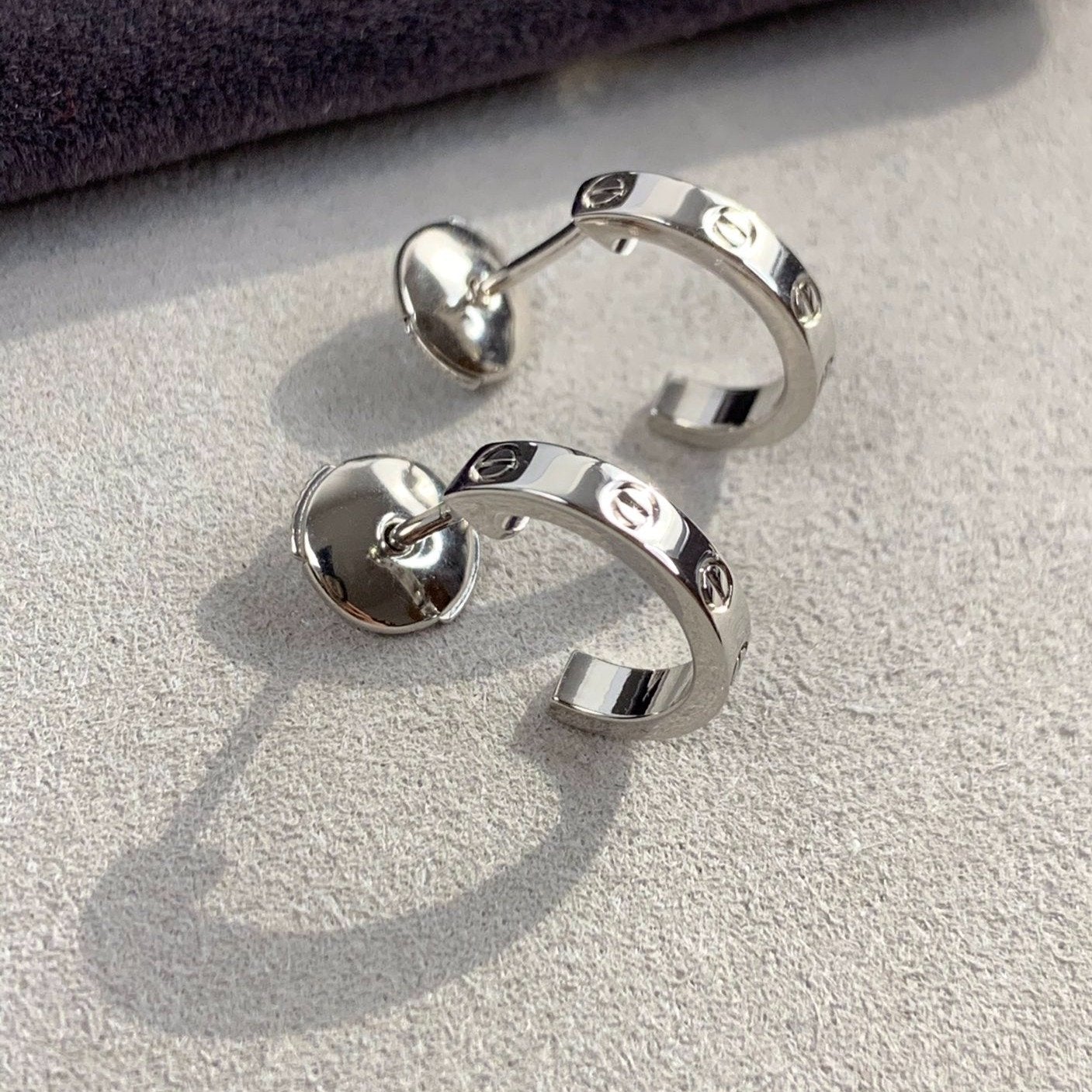 [ECHO ]LOVE EARRINGS 2.65MM SILVER