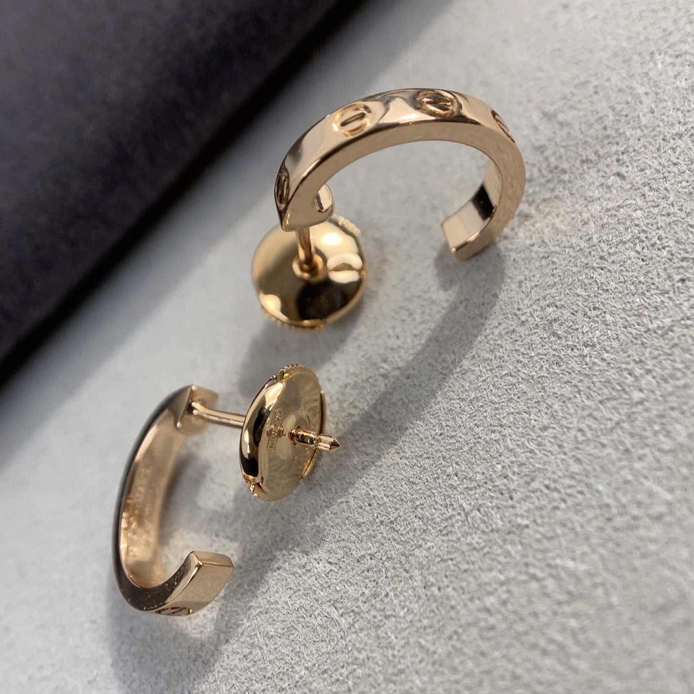 [ECHO ]LOVE EARRINGS 2.65MM PINK GOLD