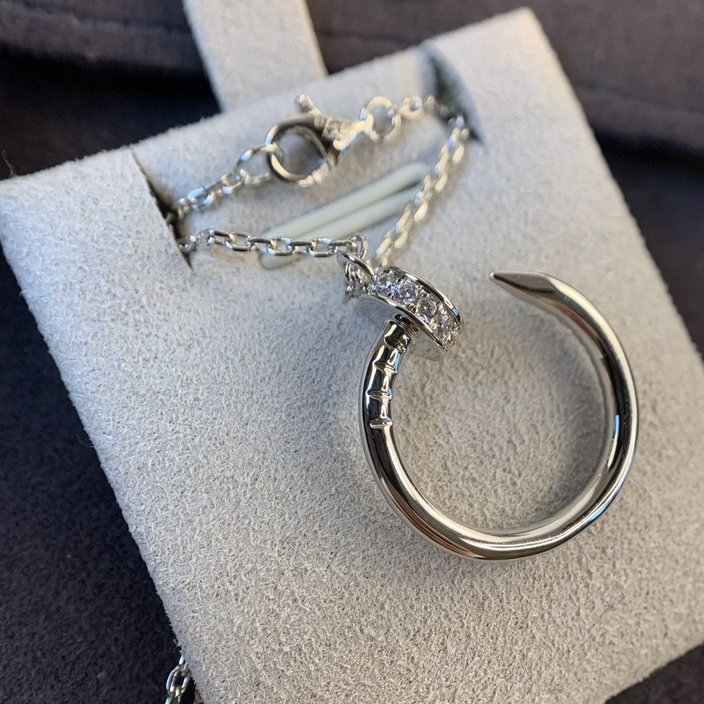 [ECHO ]JUSTE NECKLACE SILVER DIAMONDS